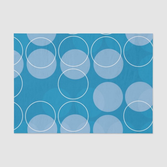 Papier Mousseline Rétros cercles (Recto)