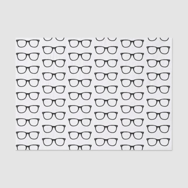 Papier Mousseline Rétros verres de cadre noir (Recto)