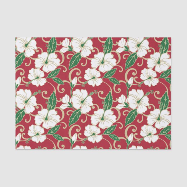 PAPIER MOUSSELINE RÊVE POLYNÉSIEN (NOËL) (Recto)
