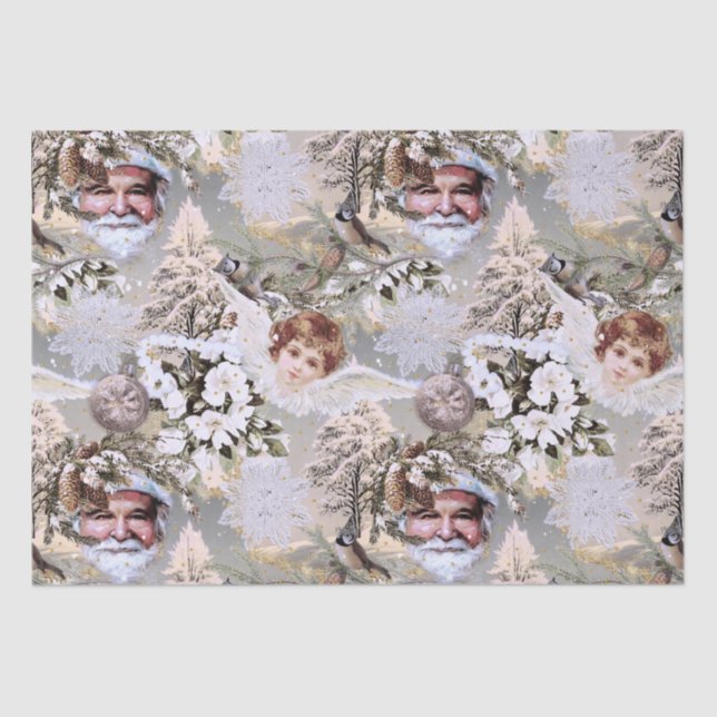 Papier Mousseline Rêves de vacances vintages (Recto)