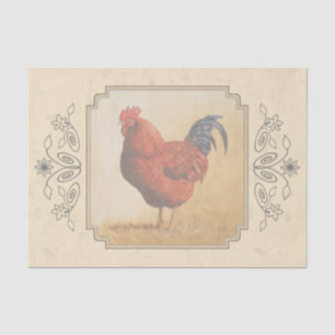 Papier Mousseline Rhode Island Red Rooster Yellow Arrière - plan