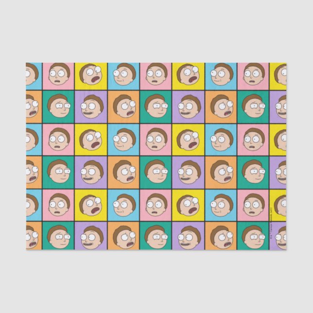 Papier Mousseline RICK ET MORTY™ | Morty's Moods (Recto)