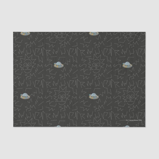 Papier Mousseline RICK ET MORTY™ | Rick Motif Constellation (Recto)