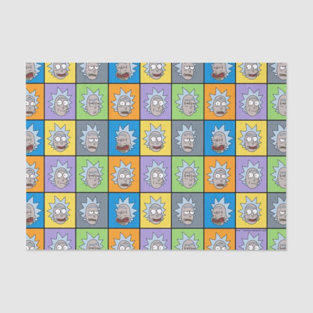 Papier Mousseline RICK ET MORTY™ | Rick's Moods (Recto)