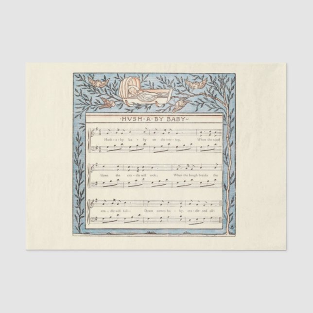Papier Mousseline rime de la petite pépinière (Recto)
