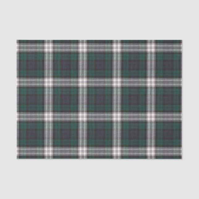 Papier Mousseline Robe Black Watch Tartan écossais moderne (Recto)