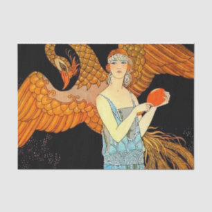 Papier Mousseline « Robe de Soir » Art déco de George Barbier