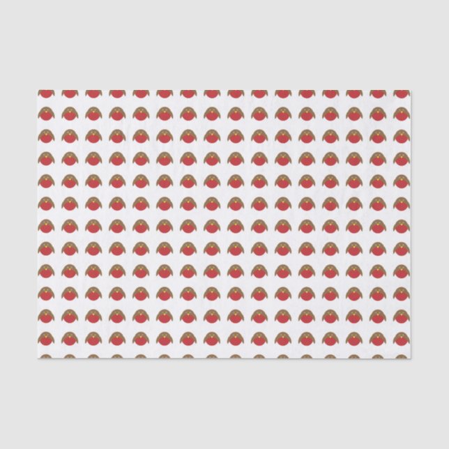 Papier Mousseline Robin Motif (Recto)