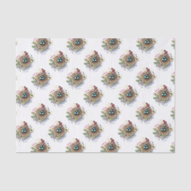 Papier Mousseline Robin Nest (Recto)