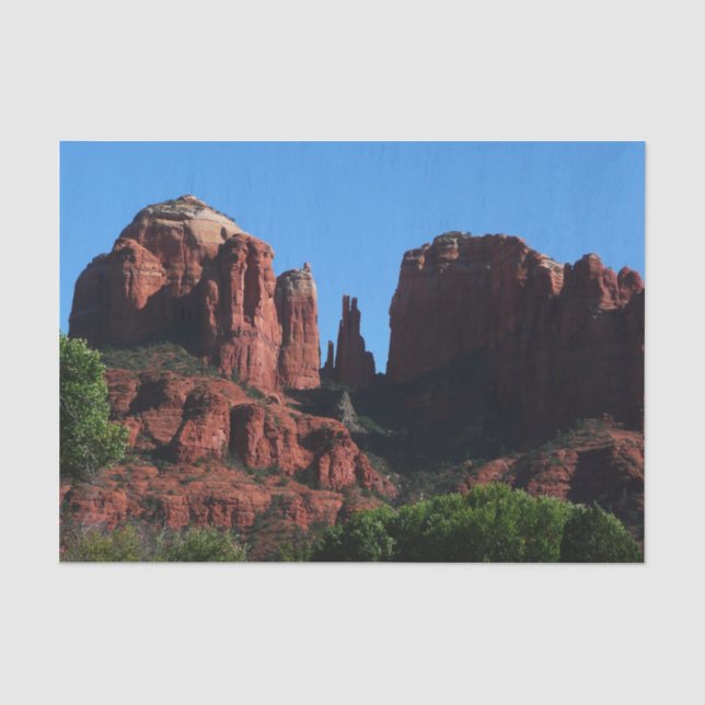 Papier Mousseline Rocher de la Cathédrale à Sedona Arizona Monument (Recto)