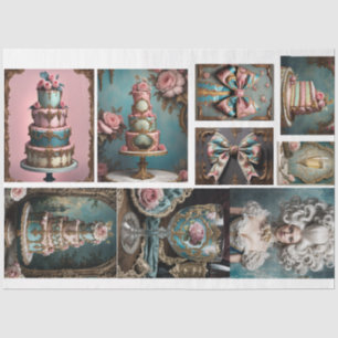 Papier Mousseline Rococo Masterboard Parisien - France - Gâteau