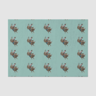 Papier Mousseline Rodeo bull équitation cowboy