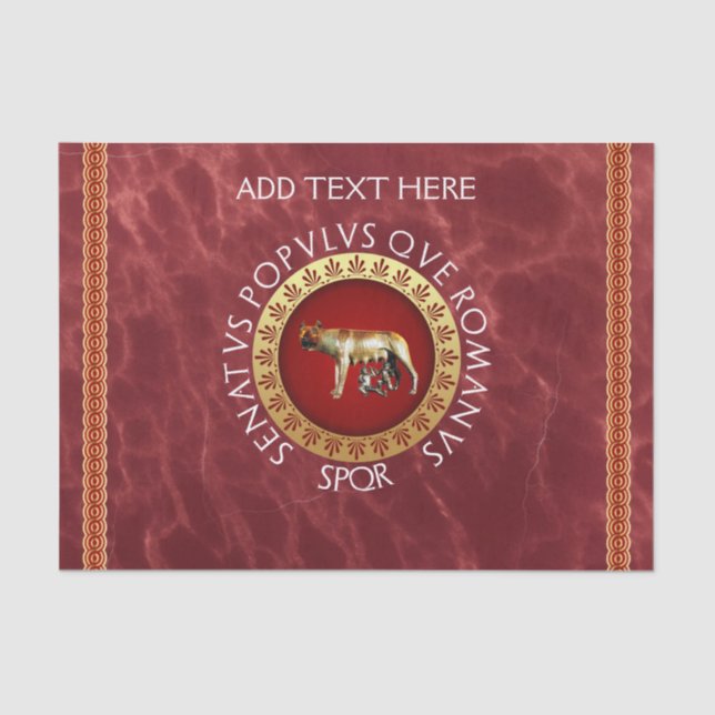 Papier Mousseline Romain (Recto)