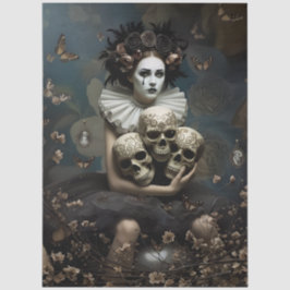Papier Mousseline Romance gothique silencieuse découpée 