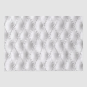 Papier Mousseline Romantique Blanc Faux Cuir
