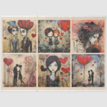 Romantique Mixte Média Arrière - plan Couple Valen
