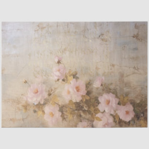 Papier Mousseline Romantique Rose et Gold Design Series 10