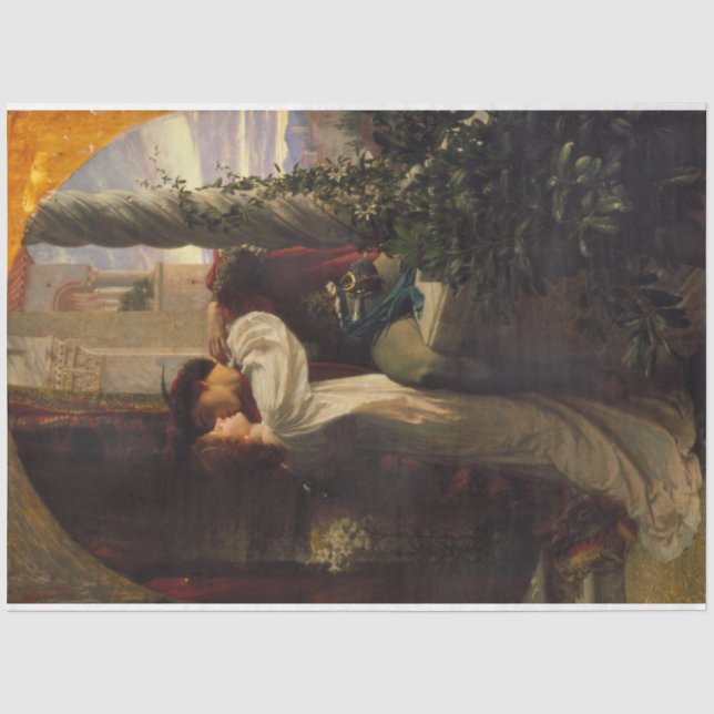 Papier Mousseline Romeo et Juliet (par Frank Dicksee) (Recto)