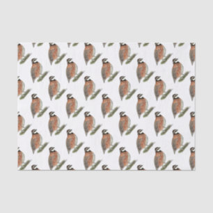 Papier Mousseline Rooster Bobwhite Quail