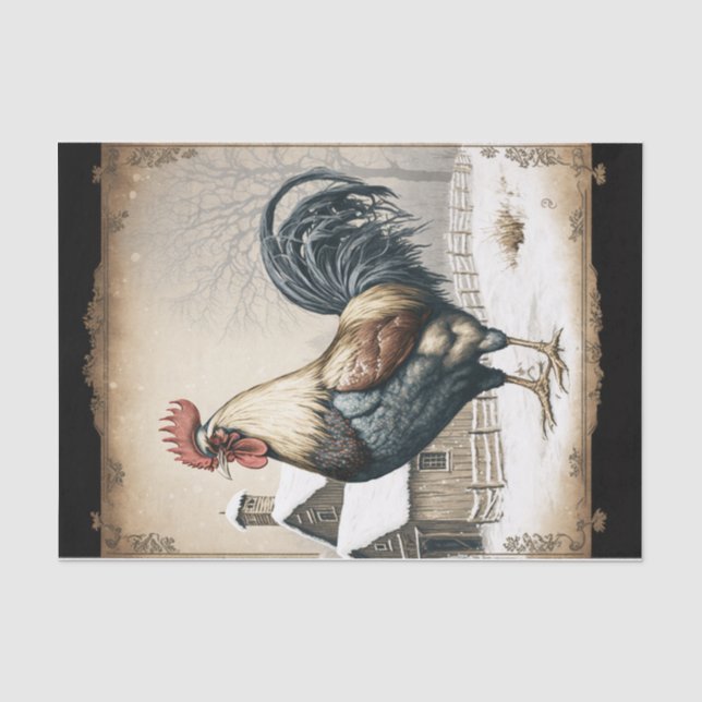 Papier Mousseline Rooster français (Recto)