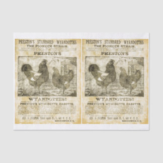 Papier Mousseline Rooster Recherché (double image)