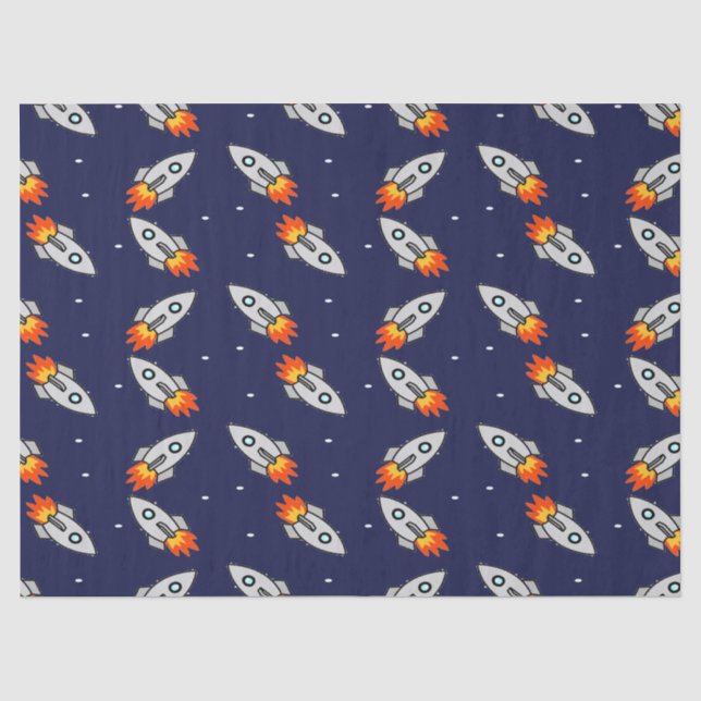 Papier Mousseline Roquettes folles (Recto)