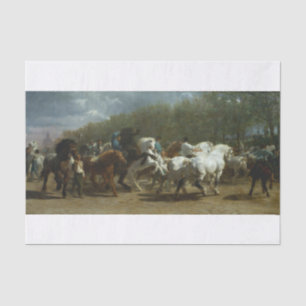 Papier Mousseline Rosa Bonheur Marché du Cheval à Paris