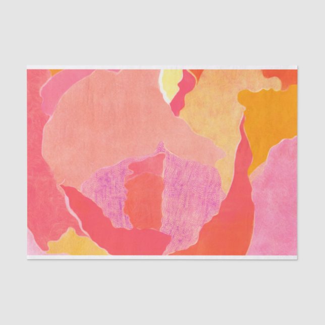 Papier Mousseline Rose de chou IV (Recto)