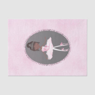 Papier Mousseline Rose et gris couture sombre soirée d'anniversaire 