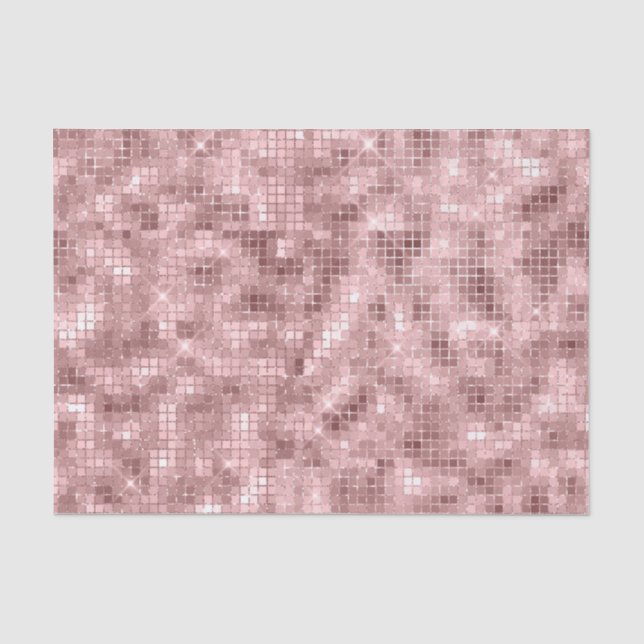 Papier Mousseline Rose étincelant Gold Rose luxe étincelant Fille Pa (Recto)