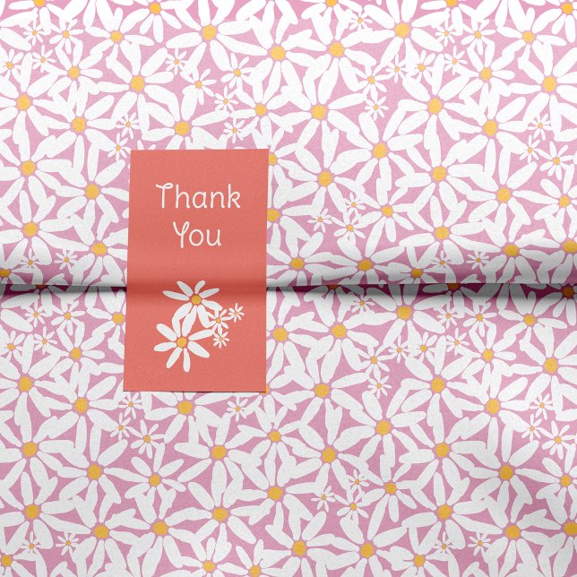 Papier Mousseline Rose - Faites ma marguerite (Créateur téléchargé)
