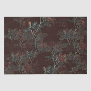 Papier Mousseline Rose foncé Boules Roses gothiques Découpage