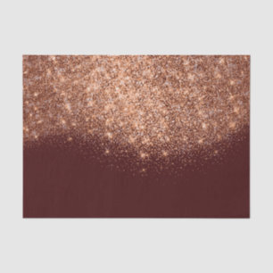Papier Mousseline Rose Gold Cuivre Parties scintillant métallique Bo