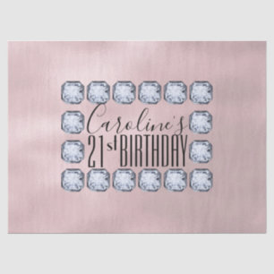 Papier Mousseline Rose Gold luxe verre Texture Anniversaire