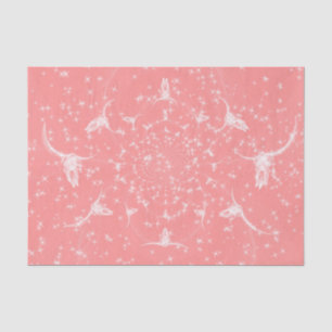 Papier Mousseline Rose Gold Occidental Féminin Paillettes Crâne de V