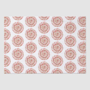 Papier Mousseline Rose Gold White Pepperments Noël