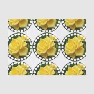 Papier Mousseline Rose jaune du Texas