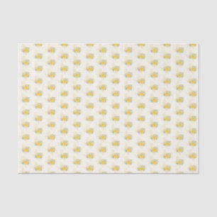 Papier Mousseline Rose jaune du Texas - En vichy Motif d'État