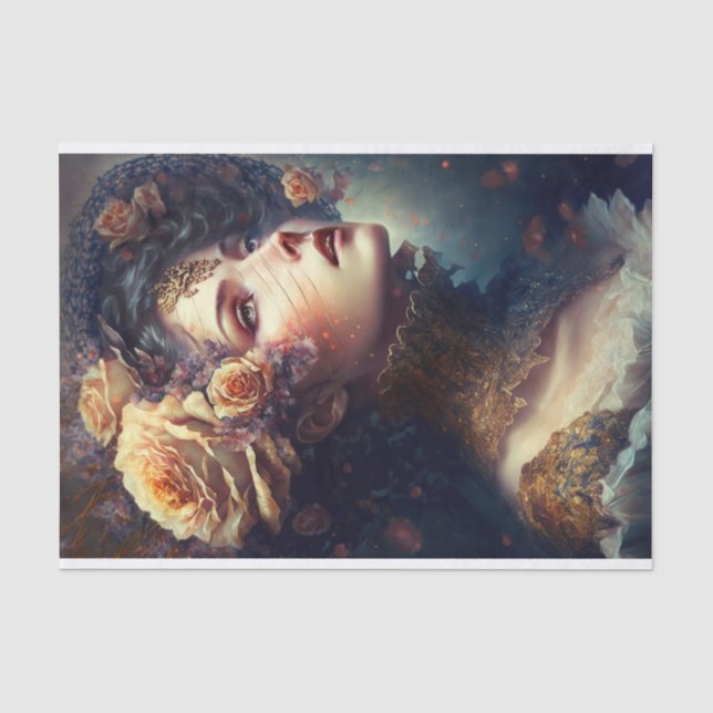 Papier Mousseline Rose Maiden (Recto)