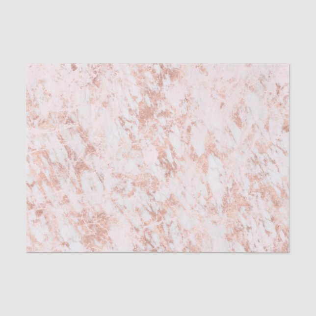 Papier Mousseline Rose or marbré Élégant Mariage moderne (Recto)