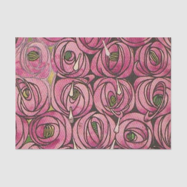 Papier Mousseline Rose par Charles Mackintosh  (Recto)