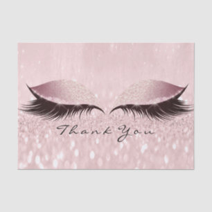 Papier Mousseline Rose Rose Gold Parties scintillant Merci SPA Eyes
