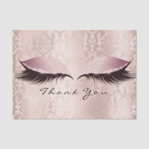 Papier Mousseline Rose Rose Gold Parties scintillant Remercier les c