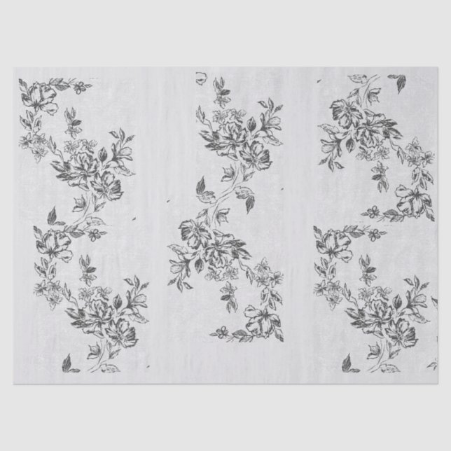Papier Mousseline Rose victorien (Recto)