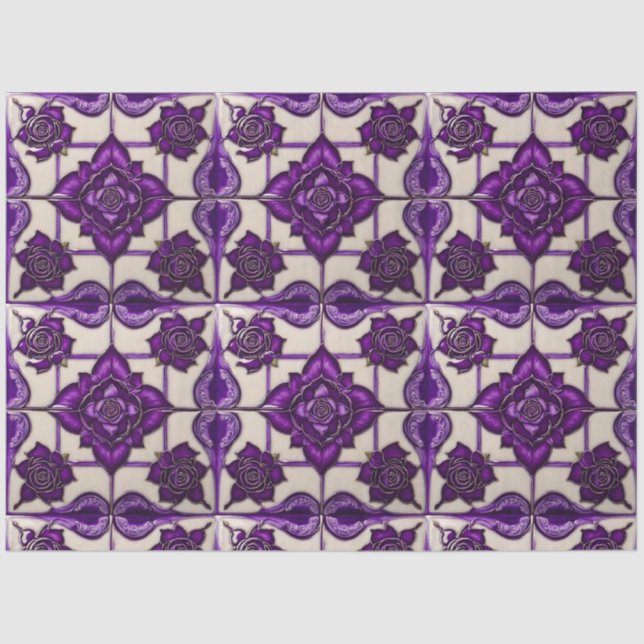 Papier Mousseline Rose violet belle collection moderne (Recto)