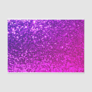 Papier Mousseline Rose VIP Pailleté Fuchsia Étincelant Douce 16ème M