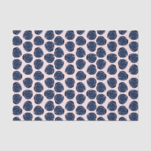 Papier Mousseline Roseaux de rose à l'aquarelle bleue rose Cottage d