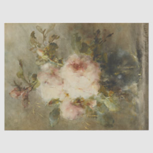 Papier Mousseline Roses dans un vase par Margaretha Roosenboom