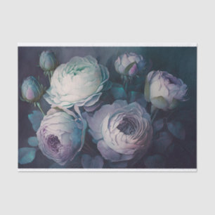 Papier Mousseline Roses de chou - Sombre