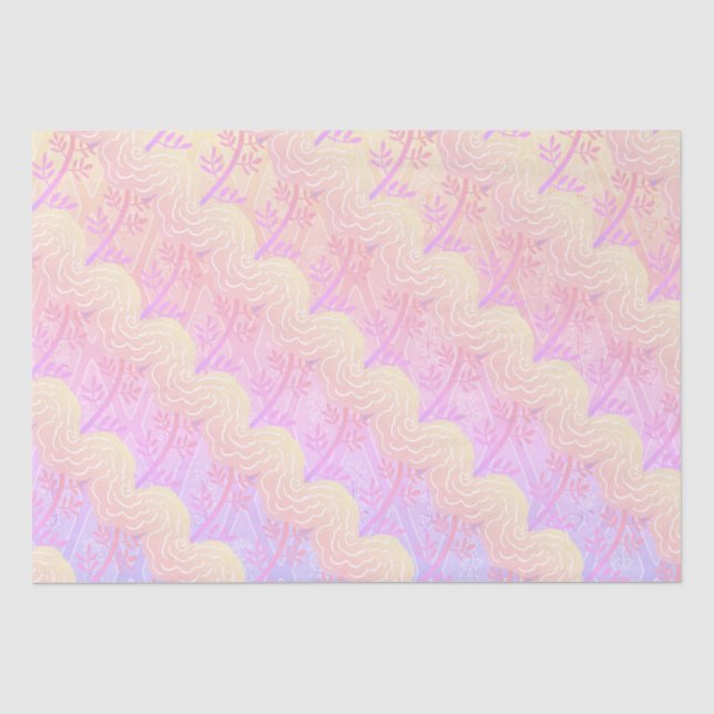 Papier Mousseline Roses de couleur Whimsical (Recto)